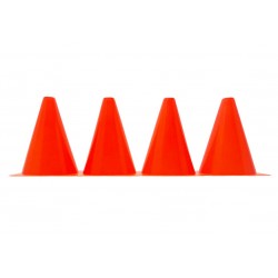 Конуси-фішки спортивні EasyFit 17 см (набір з 4 штук) помаранчеві, код: EF-1678-4OR-EF