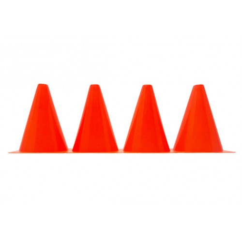 Конуси-фішки спортивні EasyFit 17 см (набір з 4 штук) помаранчеві, код: EF-1678-4OR-EF