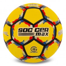 М"яч футбольний Soccermax №5 PU, жовтий, код: FB-6525_Y