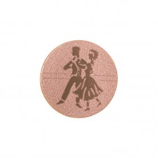 Жетон-наклейка PlayGame Танці 25мм бронзова, код: 25-0052_B-S52