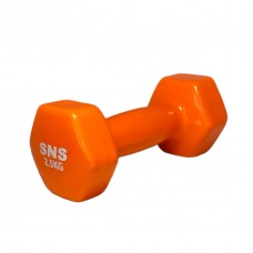 Гантель вінілова SNS 1х2,5 кг, помаранчевий, код: 12679-SNS