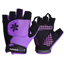 Велорукавички жіночі PowerPlay XS, фіолетовий, код: 5284_XS_Purple