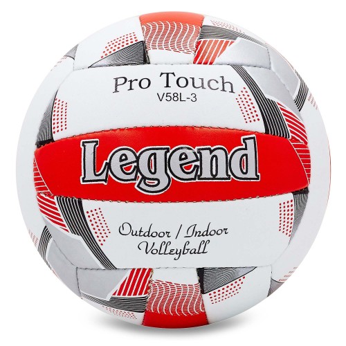 М'яч волейбольний Legend №5, білий-червоний, код: LG5406-S52