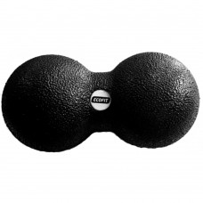 М"ячик-масажер Ecofit Double Ball 160х80 мм, чорний, код: К00023701