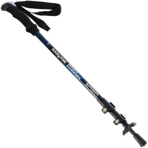 Палка трекінгова для скандинавської ходьби з пробковою ручкою HAOyANG 65-135см, чорний, код: TY-2954_BK Палка трекінгова для скандинавської ходьби з пробковою ручкою HAOyANG 65-135см, чорний, код: TY-2954_BK