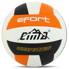 М"яч волейбольний Cima Efort Corbes №5 PU, білий-чорний-помаранчевий, код: VB-8998_W