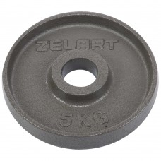 Млинці (диски) сталеві d-52мм Zelart 5кг, сірий, код: TA-7792-5-S52