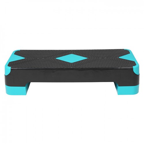 Степ-платформа FitGo 680х280х100/160 мм, чорний-блакитний, код: 84078-WS Степ-платформа FitGo 680х280х100/160 мм, чорний-блакитний, код: 84078-WS
