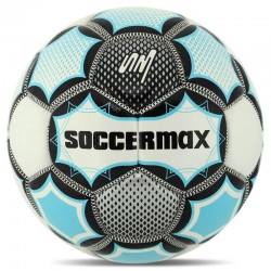 М"яч футбольний Soccermax Crystal №5, білий-блакитний, код: FB-7997_WN