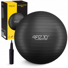 М"яч для фітнесу (фітбол) 4Fizjo 75 см Anti-Burst Black, код: P-5907739316370