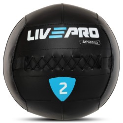 М"яч набивний медичний для кросфіту LiveUp 2кг, чорний, код: LP8103-2