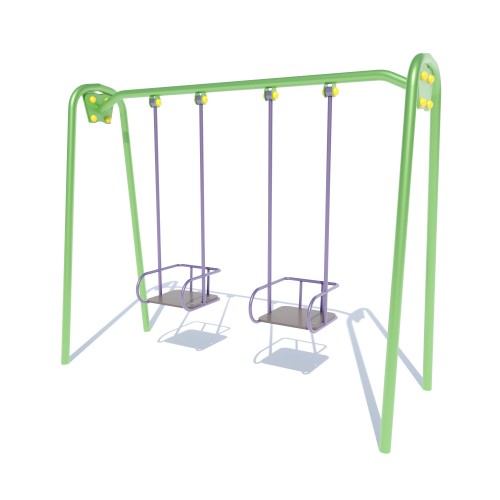 Гойдалка подвійна велика Miros 2480х470х2060 мм, код: DIO312 Гойдалка подвійна велика Miros 2480х470х2060 мм, код: DIO312