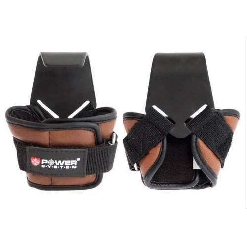 Гаки для тяги на зап"ястя Power System Hooks L Brown, код: PS-3300_L_Brown Гаки для тяги на зап"ястя Power System Hooks L Brown, код: PS-3300_L_Brown