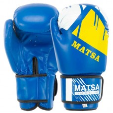 Боксерські рукавиці Matsa 8 унцій, синій, код: MA-7301_8BL Боксерські рукавиці Matsa 8 унцій, синій, код: MA-7301_8BL