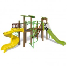 Ігровий комплекс InterAtletika Панда-М, 7242х5306х3132 мм, код: T907.1М-SM Ігровий комплекс InterAtletika Панда-М, 7242х5306х3132 мм, код: T907.1М-SM