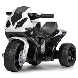 Дитячий електромобіль Мотоцикл BMW Bambi Racer, чорно-білий, код: JT5188L-2-MP