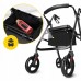 Роллер для ходьби 4Fizjo складний, зі сумкою, чорний, код: P-5905973406475
