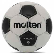 М'яч футбольний Molten №5, білий-чорний, код: F5P3200-S52