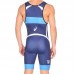 Трико борцівське Asics Wrestling Singlet 2XS, синій-білий, код: 8719021639022