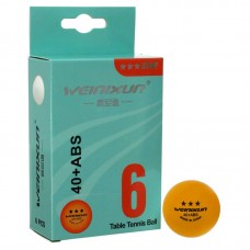 Набір м"ячів для настільного тенісу Weinixun 3 star 6шт, помаранчевий, код: W002_OR