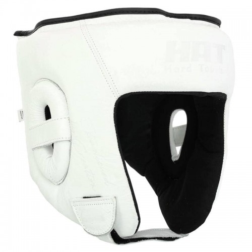 Шолом боксерський відкритий шкіряний Hard Touch L, білий, код: BO-4232_LW