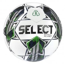 Футзальний м"яч Select Futsal Planet v22 №4, біло-зелений, код: 5703543298327