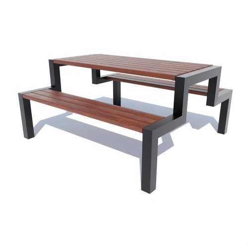 Стіл з лавками Miros 1670х1560х810 мм, код: DIO969 Стіл з лавками Miros 1670х1560х810 мм, код: DIO969