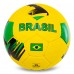 М"яч футбольний Ballonstar Brazil №5 PU, жовтий-зелений, код: FB-0047-793