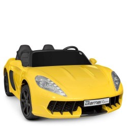Дитячий електромобіль Bambi Porsche Cayman, двомісний, жовтий, код: M 4055AL-6-MP