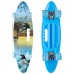 Скейтборд круизер пластиковый PLAYBABY с отверстием 600x170 мм, синий, код: SK-885-5-S52