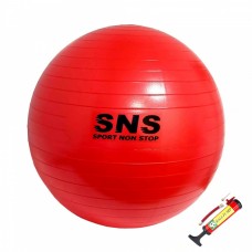 М"яч для фітнесу з насосом SNS FB-55550 мм, червоний, код: 00083-SNS