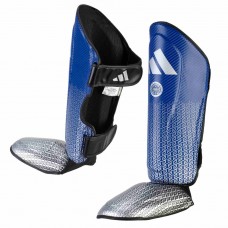 Захист гомілки та стопи Adidas з ліцензією Wako Semi Contact L, синій-срібний, код: 15559-1096