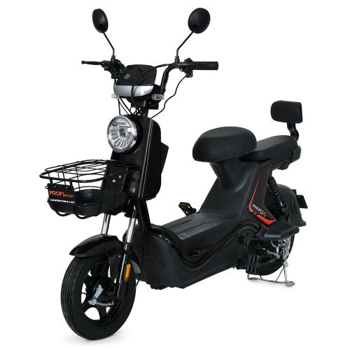 Електроскутер Profi Bolt 500W з кошиком, чорний, код: 6903317779420