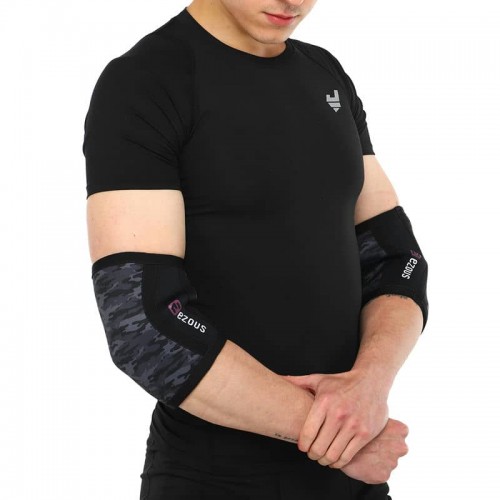 Налокотники для жиму Ezous Camo Elbow Sleeve L, 2 шт, камуфляж, код: A-04_L