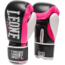 Боксерські рукавички Leone Logo Wacs Fuxia 10 унцій, чорний-фуксія, код: 500205-RX