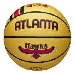 М"яч баскетбольний Wilson NBA Team City Collector BSKT ATL Hawks №7, жовтий, код: 97512571272