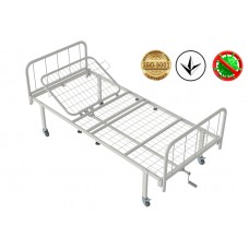 Ліжко медичне функціональне Атон КФ-2-МП-БМ-К75 з металевими бильцями і колесами 75 мм, код: 1582413262-A