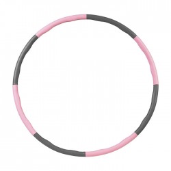 Обруч розбірний FitGo рожевий-сірий, код: JS-6025-WS Обруч розбірний FitGo рожевий-сірий, код: JS-6025-WS