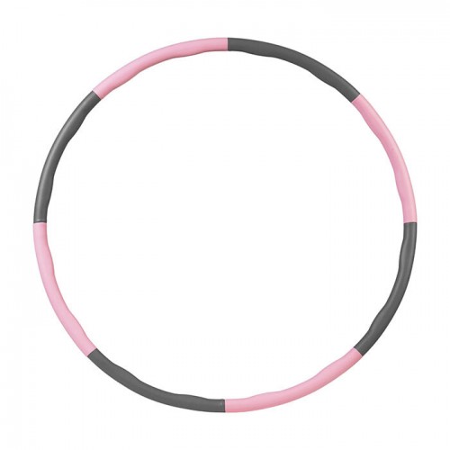 Обруч розбірний FitGo рожевий-сірий, код: JS-6025-WS Обруч розбірний FitGo рожевий-сірий, код: JS-6025-WS