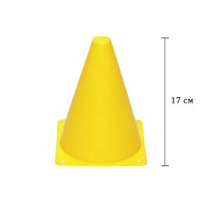 Конус-фішка спортивна EasyFit 17 см, жовтий, код: EF-1678-Y-EF