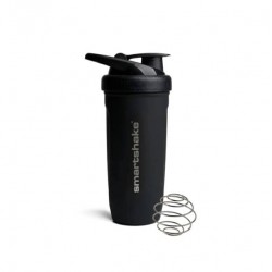 Шейкер спортивний SmartShake металевий Reforce Stainless Steel 30oz/900ml Black (Original), код: 11150103-PP