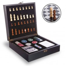 Шахи, покер 2 в 1 ChessTour чорний, код: W2624_BK Шахи, покер 2 в 1 ChessTour чорний, код: W2624_BK