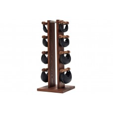 Гантельний ряд з стійкою Nohrd SwingBel Tower 4 пари (2-8 кг), натуральная шкіра+дерево, код: ZH-NH-13.204-IN Гантельний ряд з стійкою Nohrd SwingBel Tower 4 пари (2-8 кг), натуральная шкіра+дерево, код: ZH-NH-13.204-IN