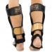 Захист гомілки та стопи для єдиноборств Zelart, розмір S, чорний-золотий, код: BO-1209_SGO