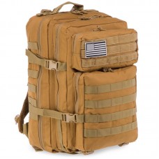 Рюкзак тактический штурмовой трехдневный Tactical 35 літрів, хакі, код: ZK-5507_CH