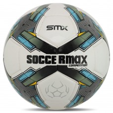 М"яч футбольний Soccermax №5 PU, білий-сірий, код: FB-4194-S52