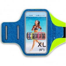 Чохол для телефону з кріпленням на руку FitGo 180x70 мм (для iPhone та iPod), синій, код: C-0327_BL