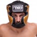 Шолом боксерський з повним захистом шкіряна Top King Empower M чорний-золотий, код: TKHGEM-01_MBK-S52