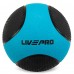 М"яч медичний медбол Medicine Ball LiveUp 10кг, чорний-синій, код: LP8112-10