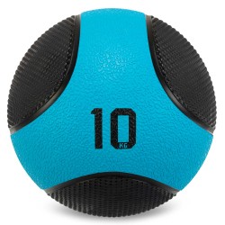 М"яч медичний медбол Medicine Ball LiveUp 10кг, чорний-синій, код: LP8112-10